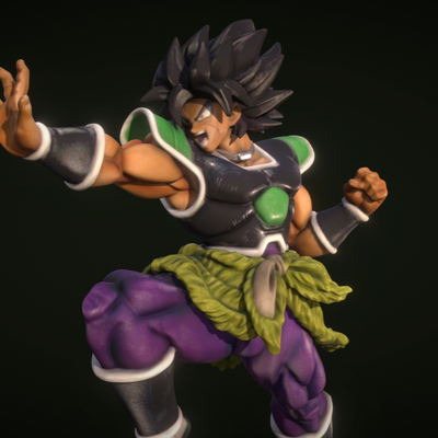  七龙珠人物手办 赛亚人 动漫手办su模型 