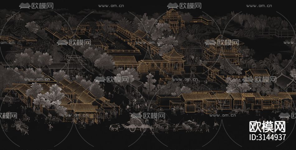 GC24056清明上河图壁纸