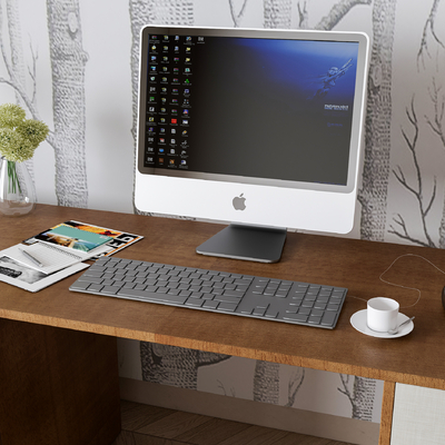  现代台式电脑su模型 