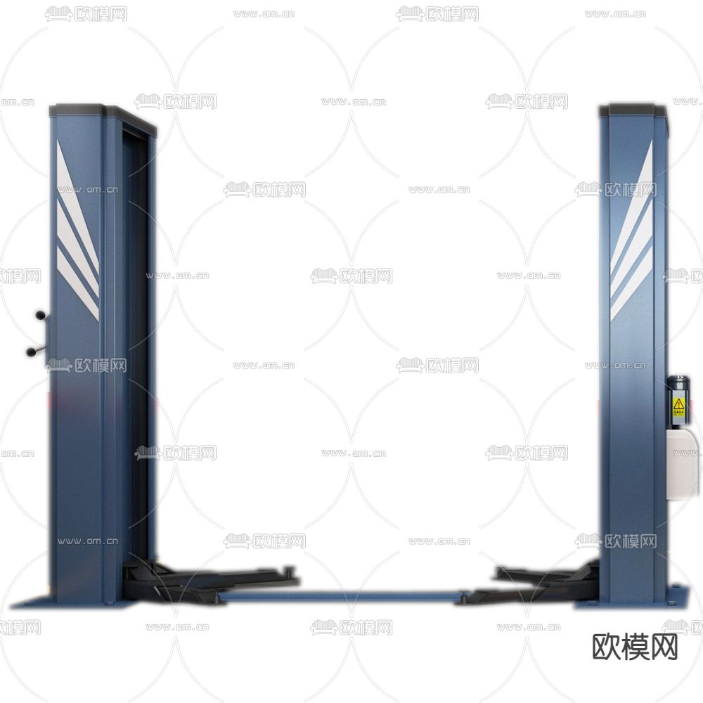 双柱举升机 汽车升降机3d模型下载（渲染图1）