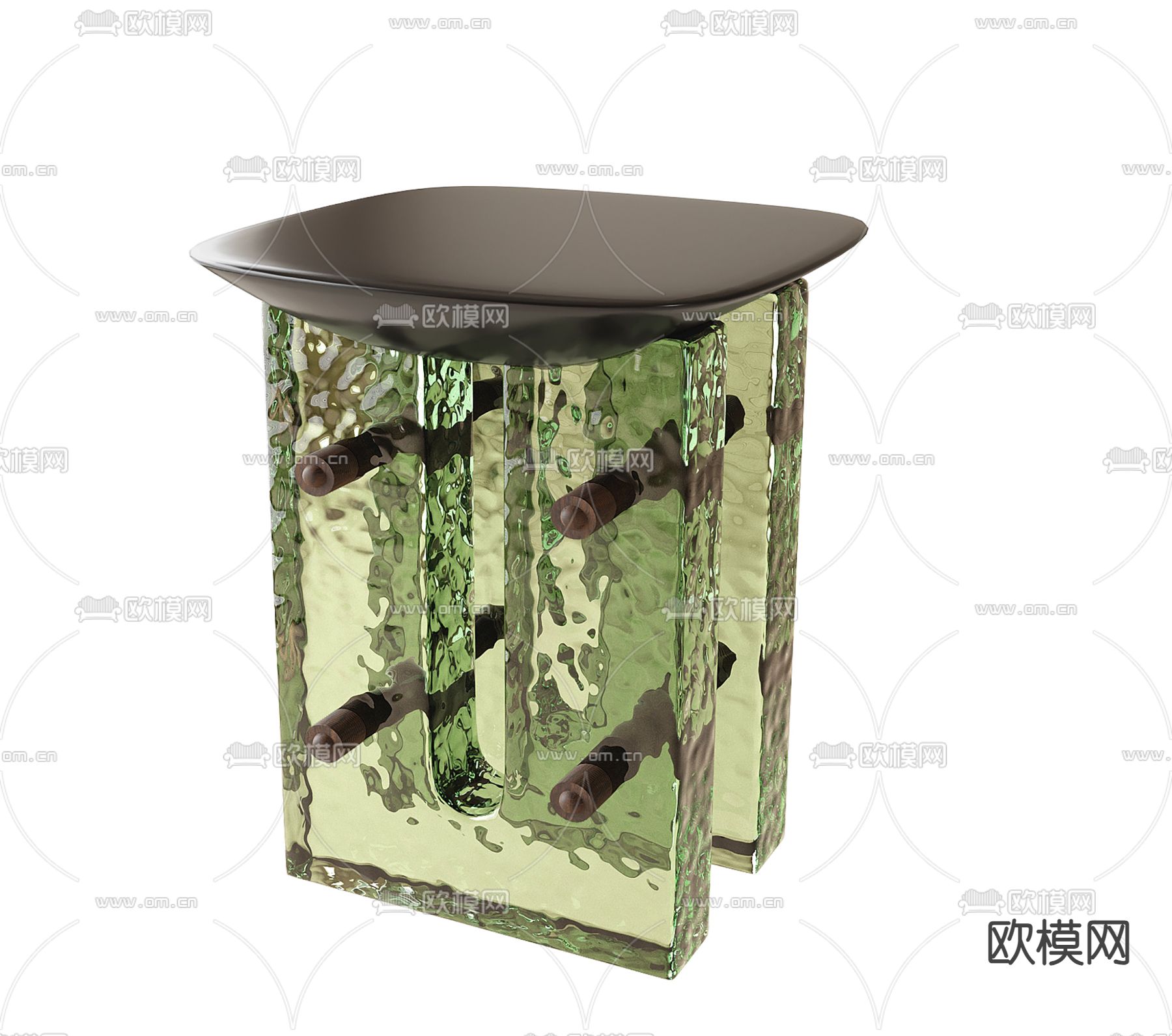 现代边几 角几su模型下载（渲染图2）