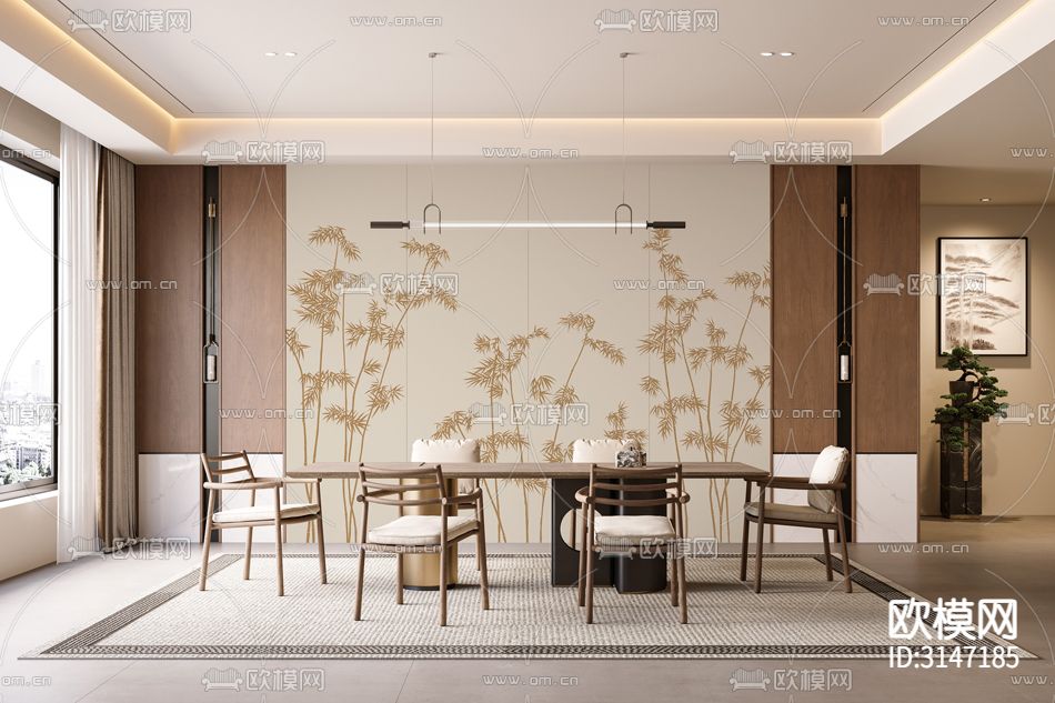 ZX24005竹子 竹叶壁纸