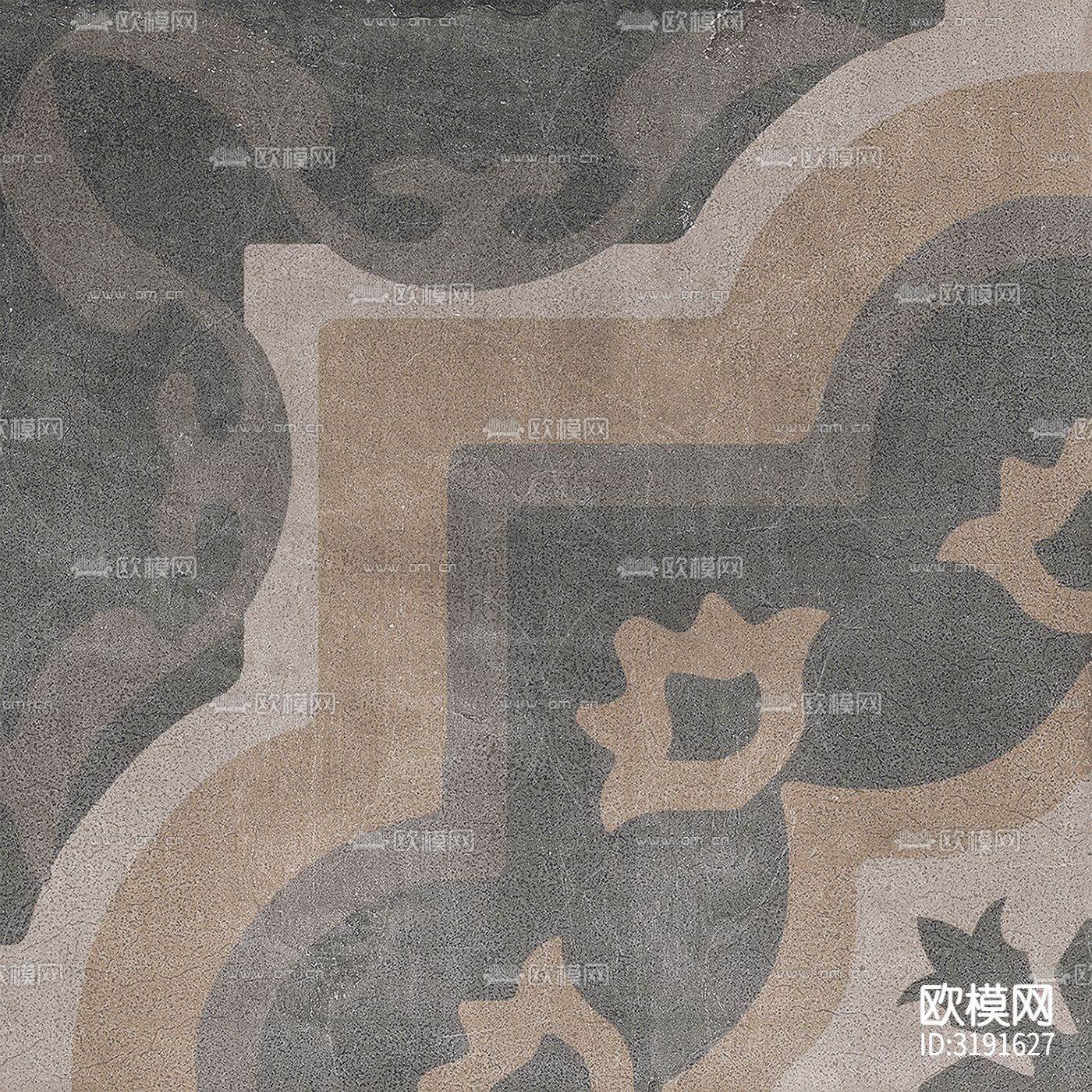 灰色欧式花砖贴图下载