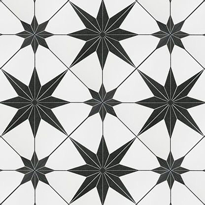  白色现代简约花砖瓷砖贴图 