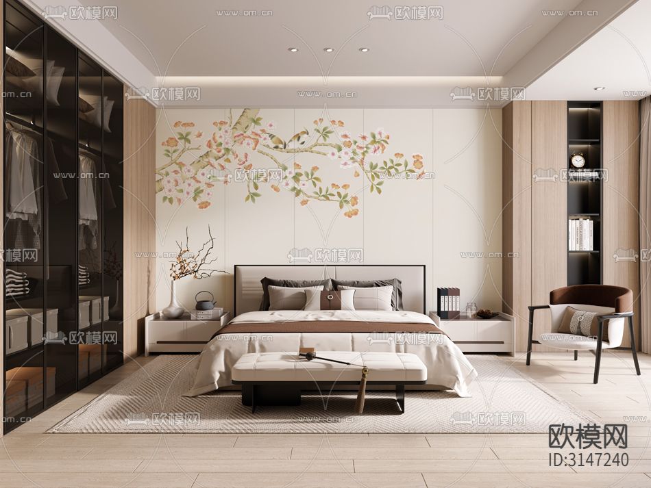 ZX24009花鸟 海棠壁纸