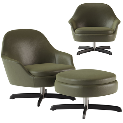  Minotti 休闲椅沙发凳su模型 