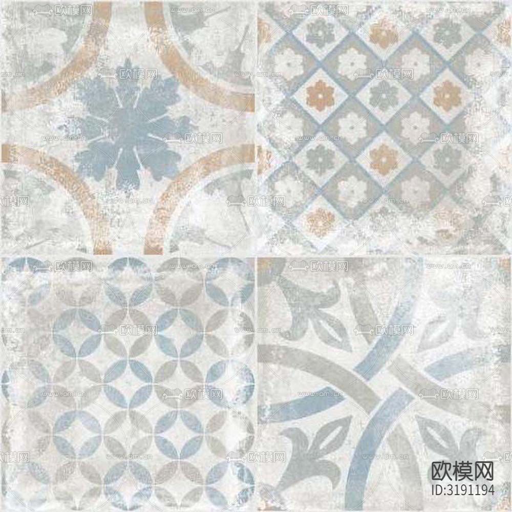 灰色现代花砖贴图下载
