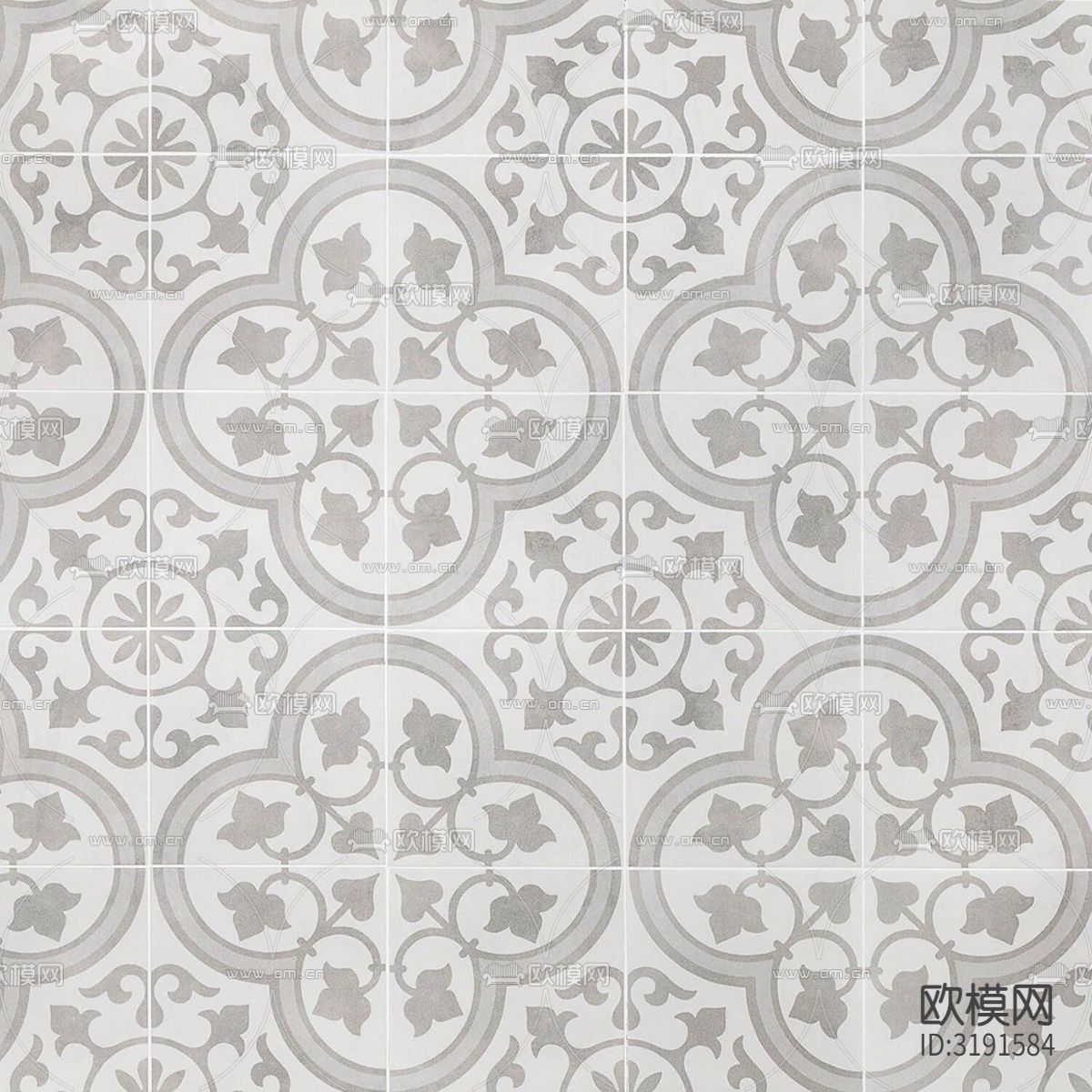 灰色花砖瓷砖贴图下载