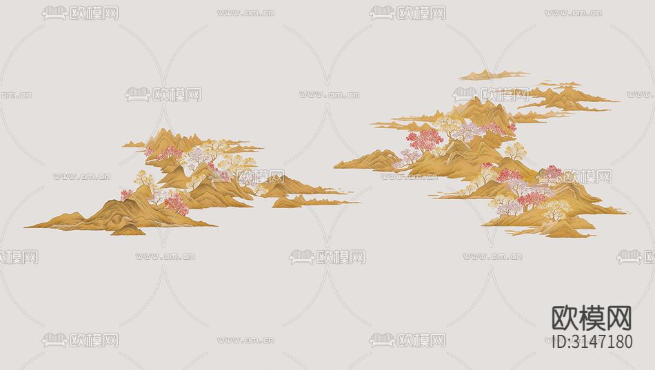 ZX24002新中式红色壁纸