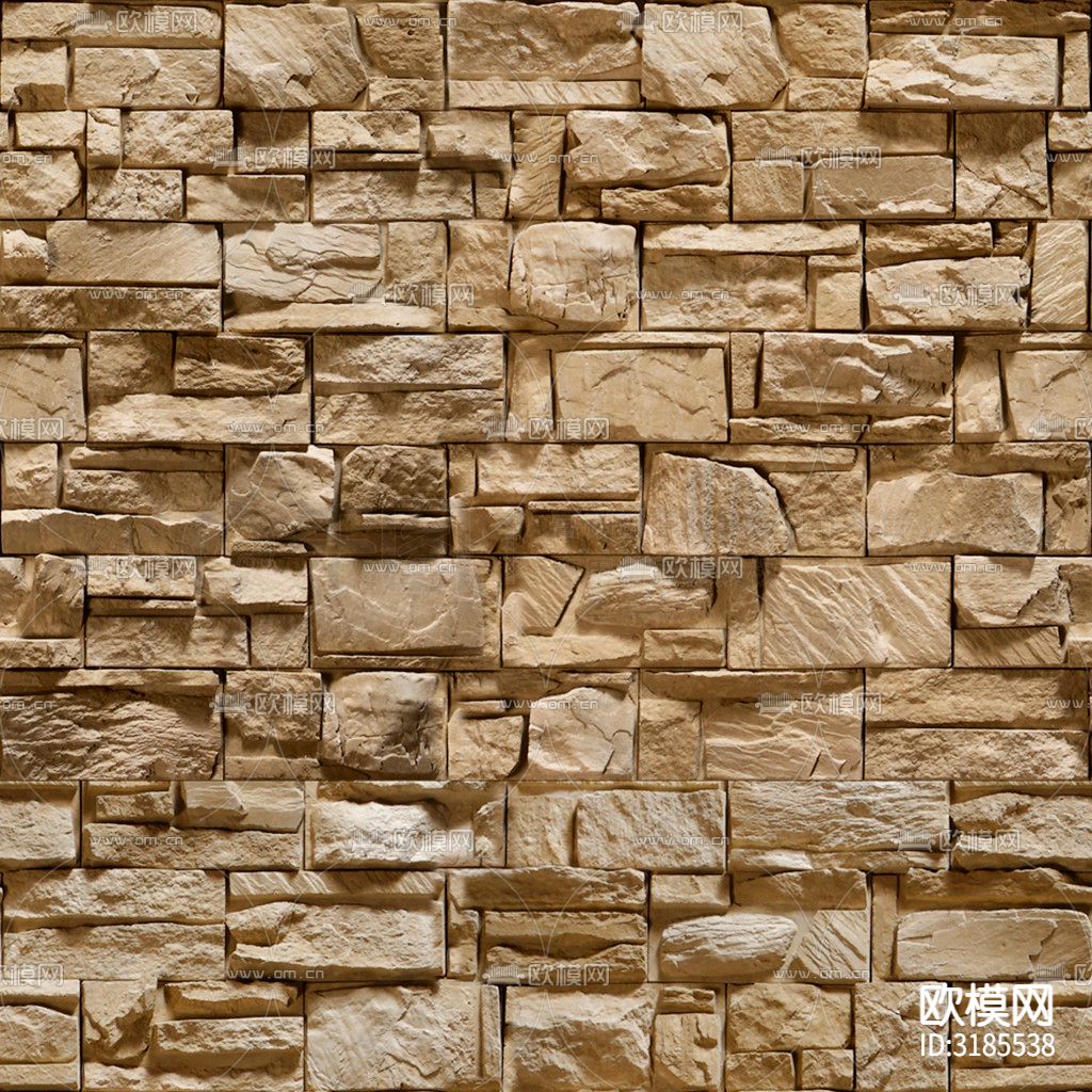 外墙 石墙 瓷砖 水泥墙贴图下载（渲染图2）