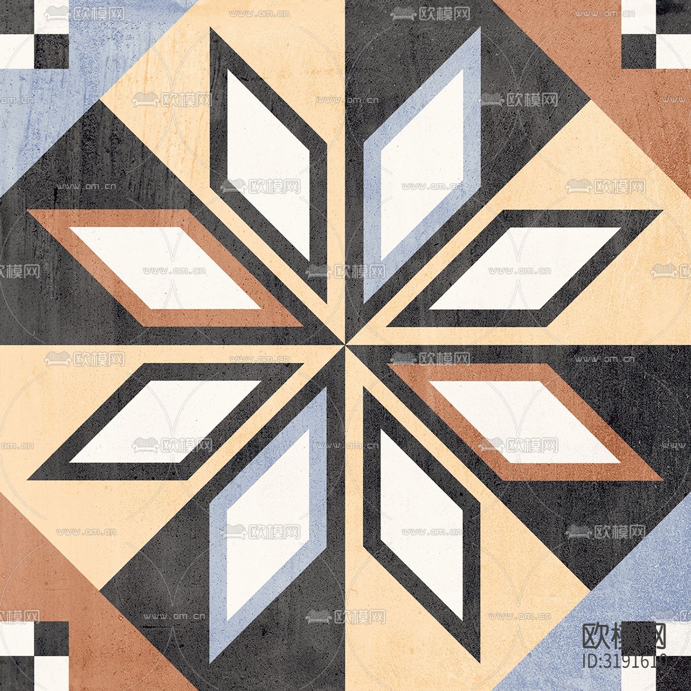 彩色花砖贴图下载