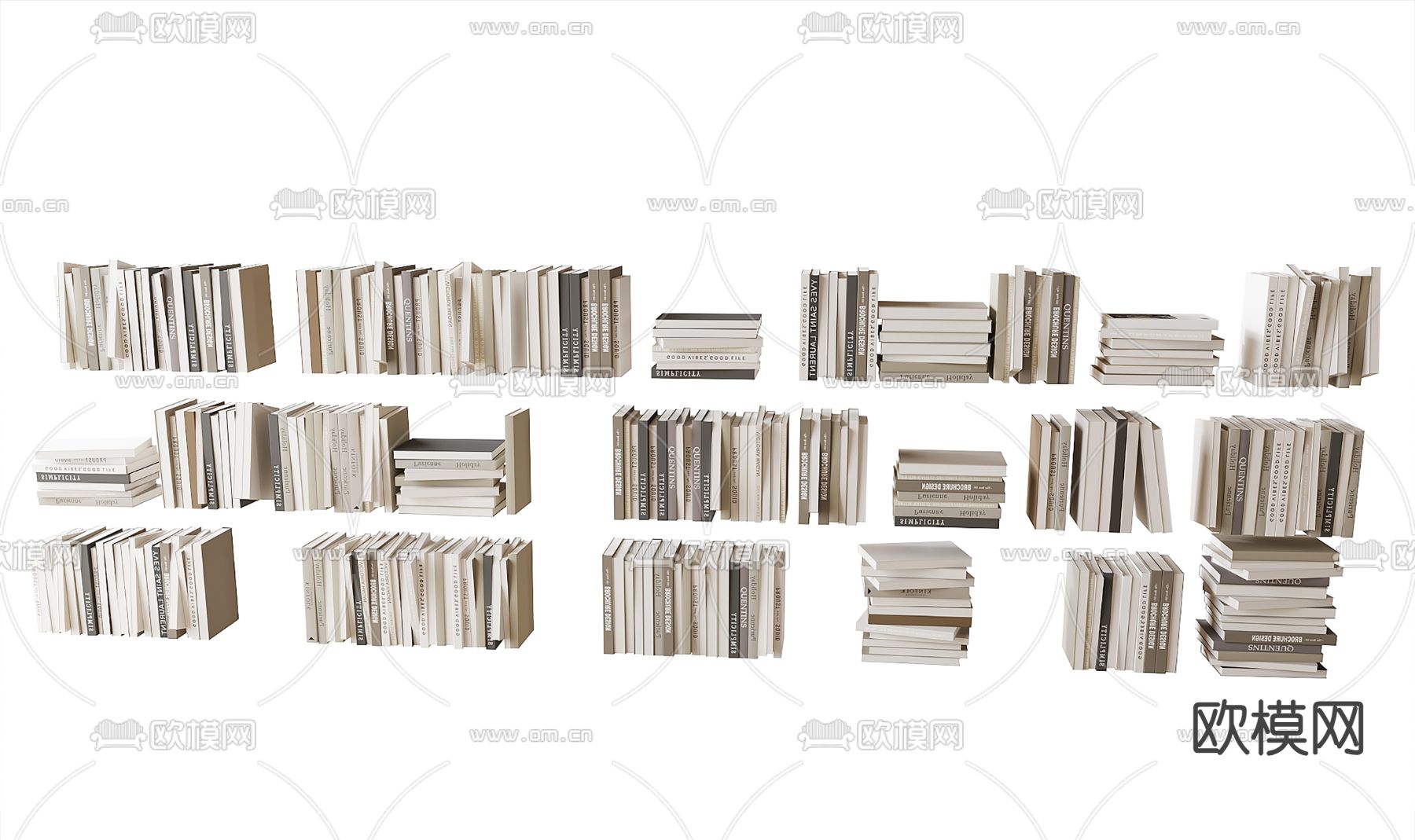 摆件书籍 书本3d模型下载