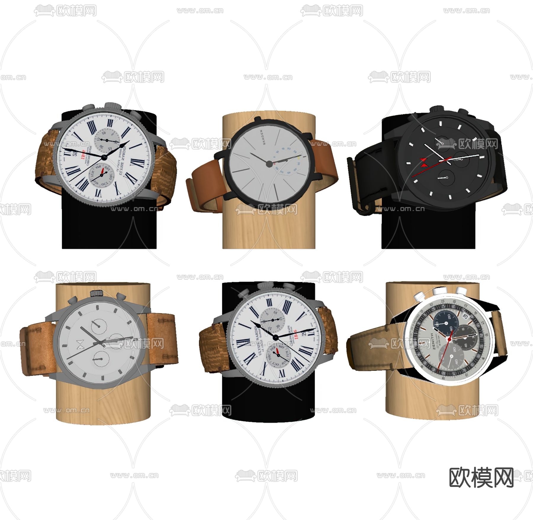 钟表 手表 机械表 腕表su模型下载（渲染图1）