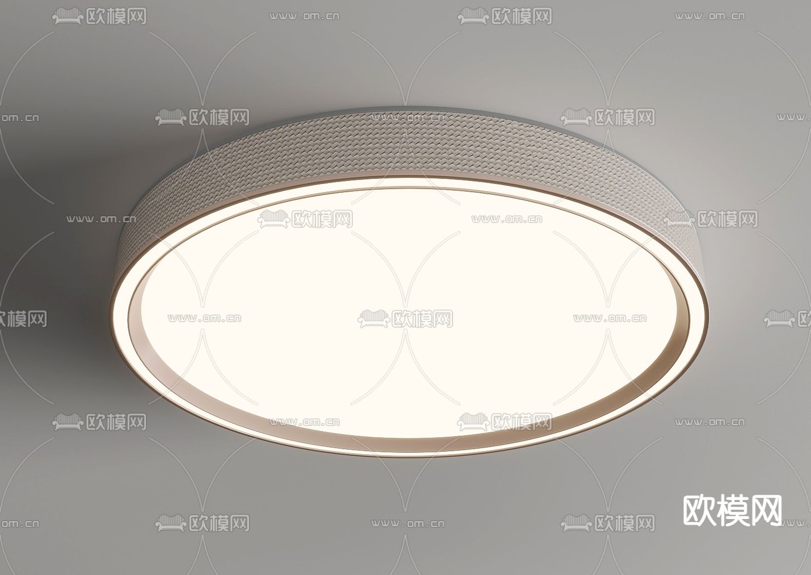 圆形吸顶灯su模型下载（渲染图1）