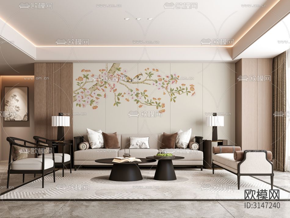 ZX24009花鸟 海棠壁纸