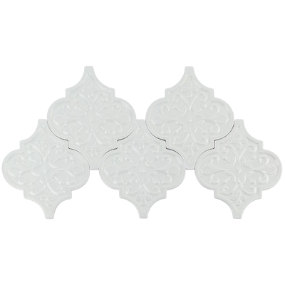  白色凹凸艺术灯笼形马赛克 厨卫砖贴图 