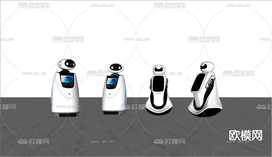 科技智能 机器人su模型下载(渲染图1)