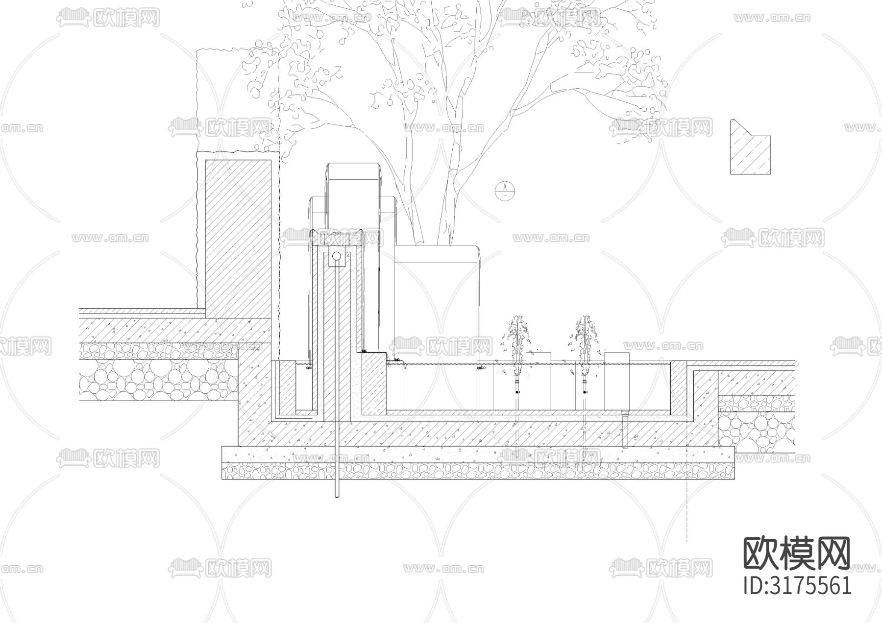 凤鸣山金色小品装置公园下载（渲染图2）