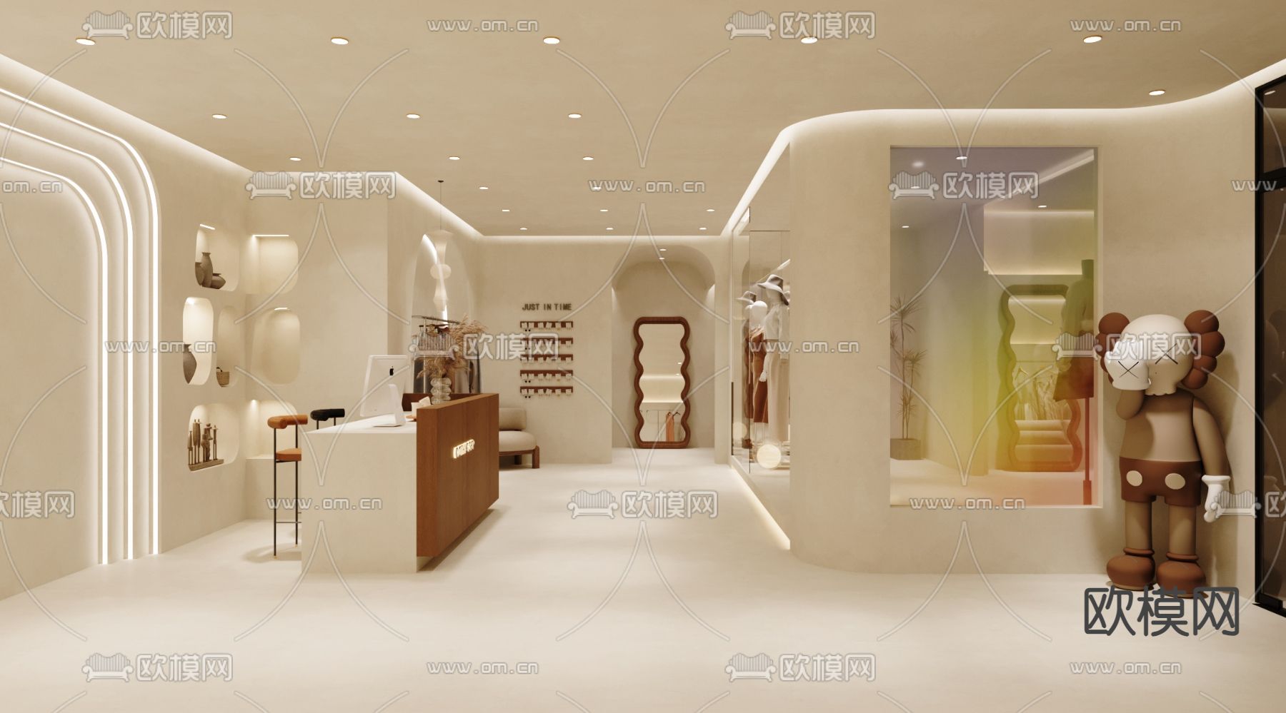 侘寂专卖店 服装店3d模型下载（渲染图7）