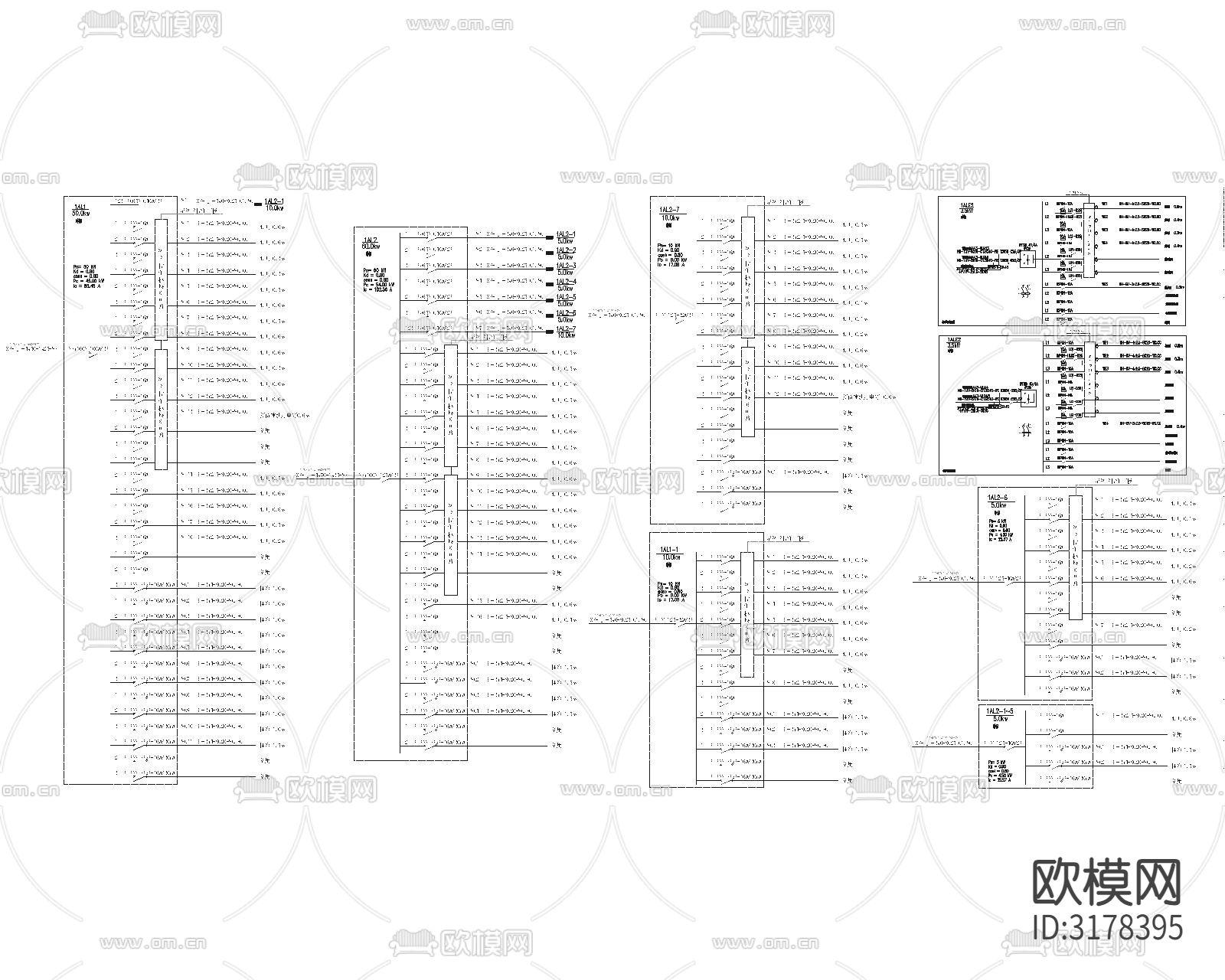 某酒店电气图 给排水图下载（渲染图1）