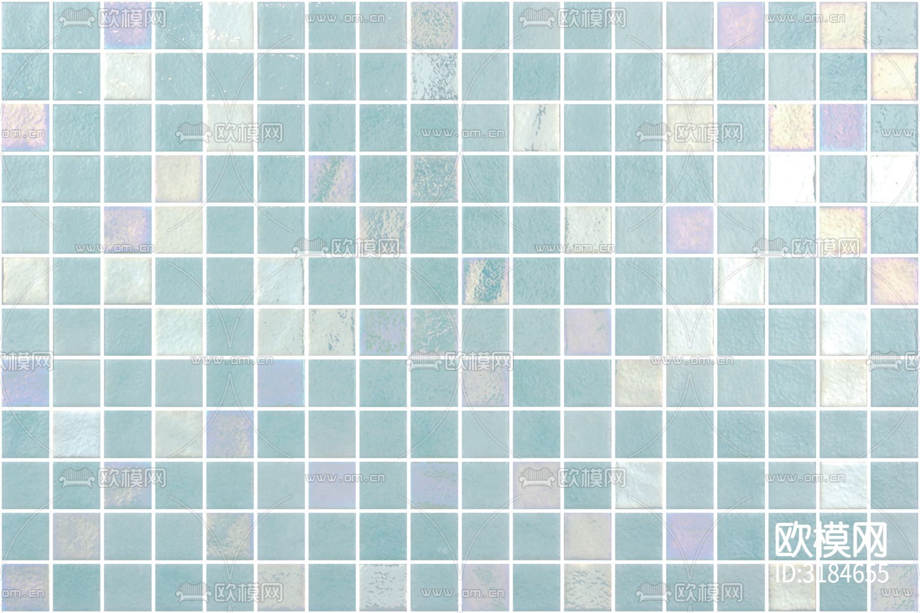 马赛克瓷砖 墙面拼贴贴图下载（渲染图2）