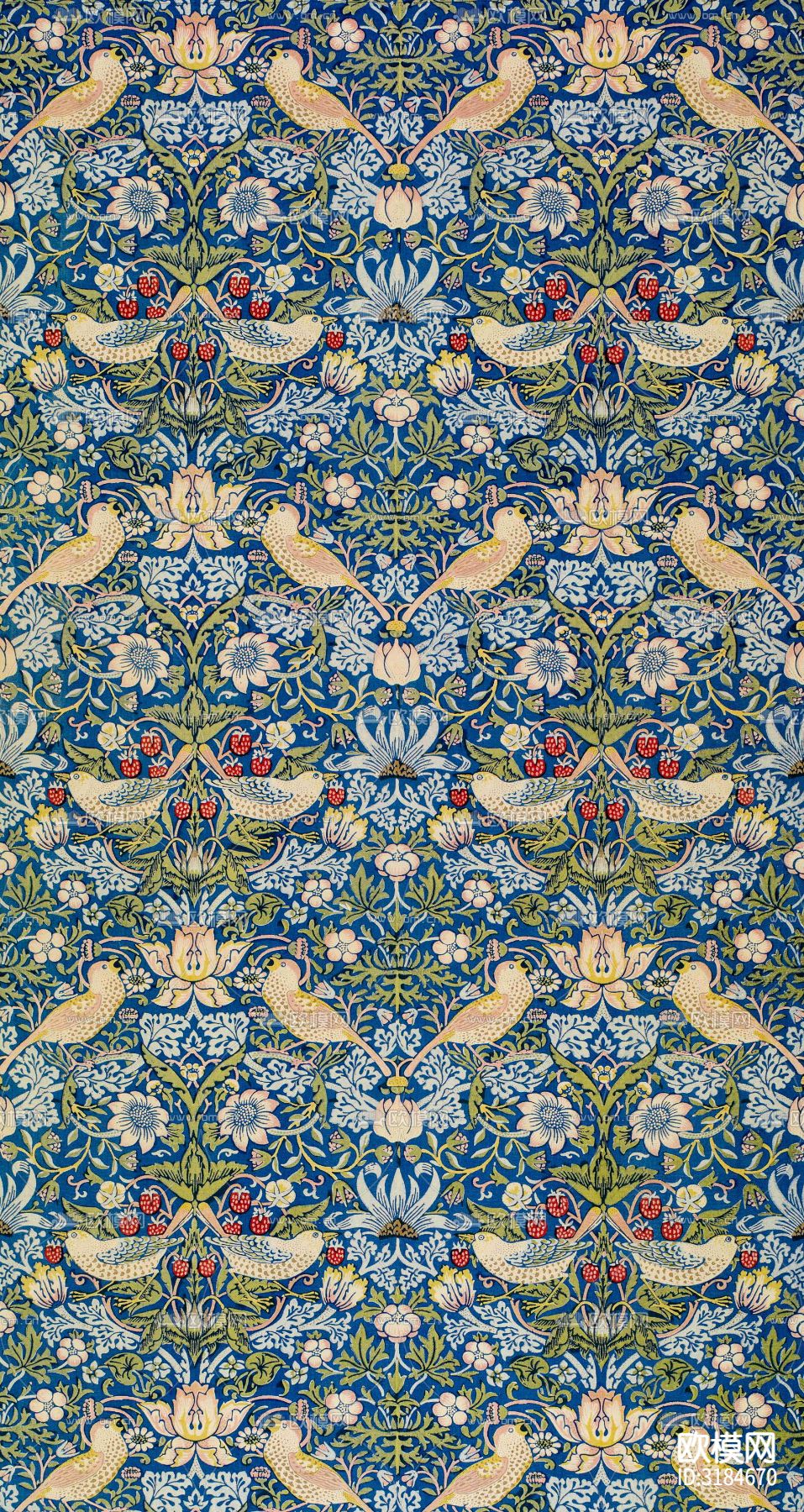 北欧风格花砖拼花瓷砖贴图下载（渲染图2）