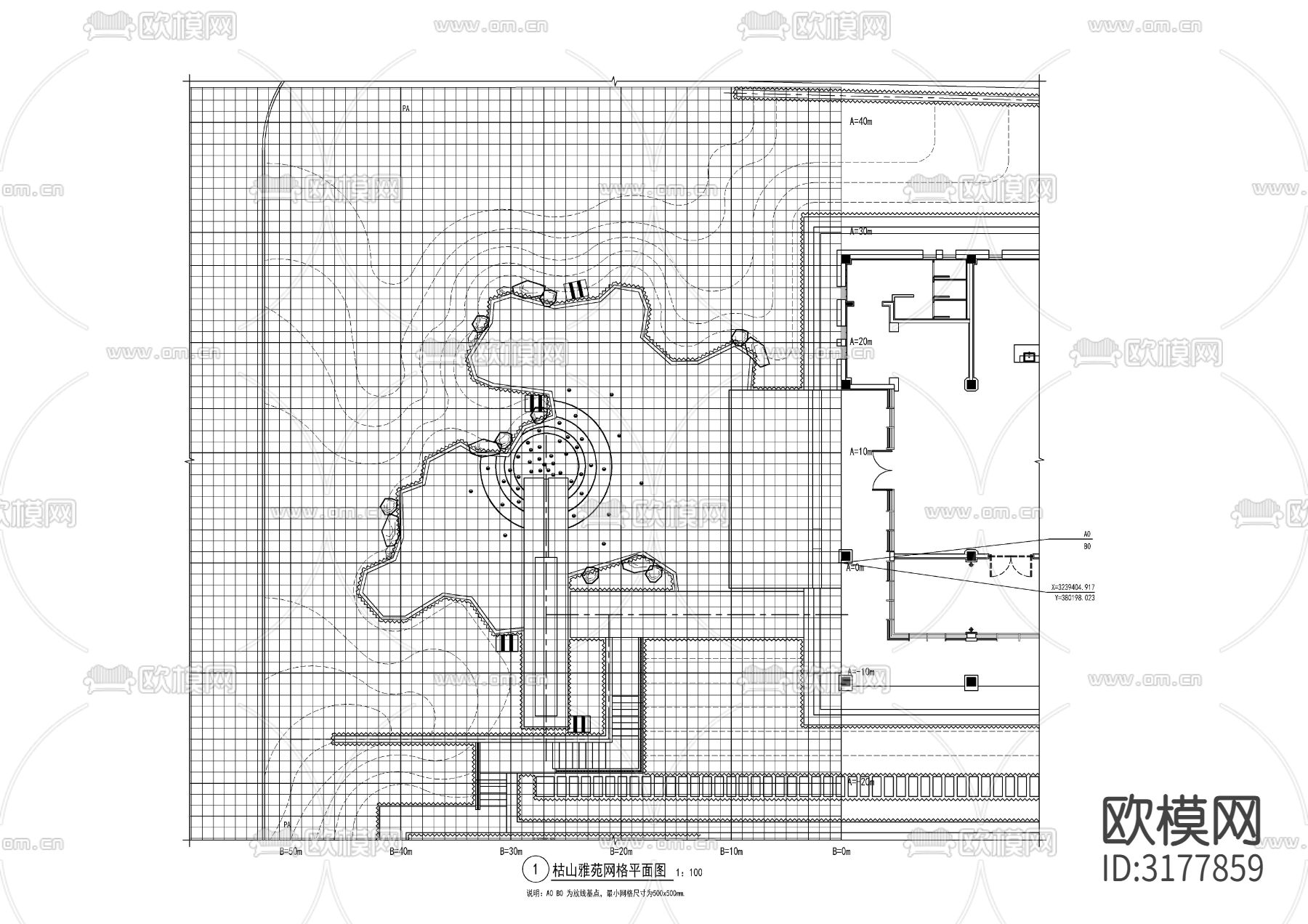 新中式枯山水节点大样图下载（渲染图1）
