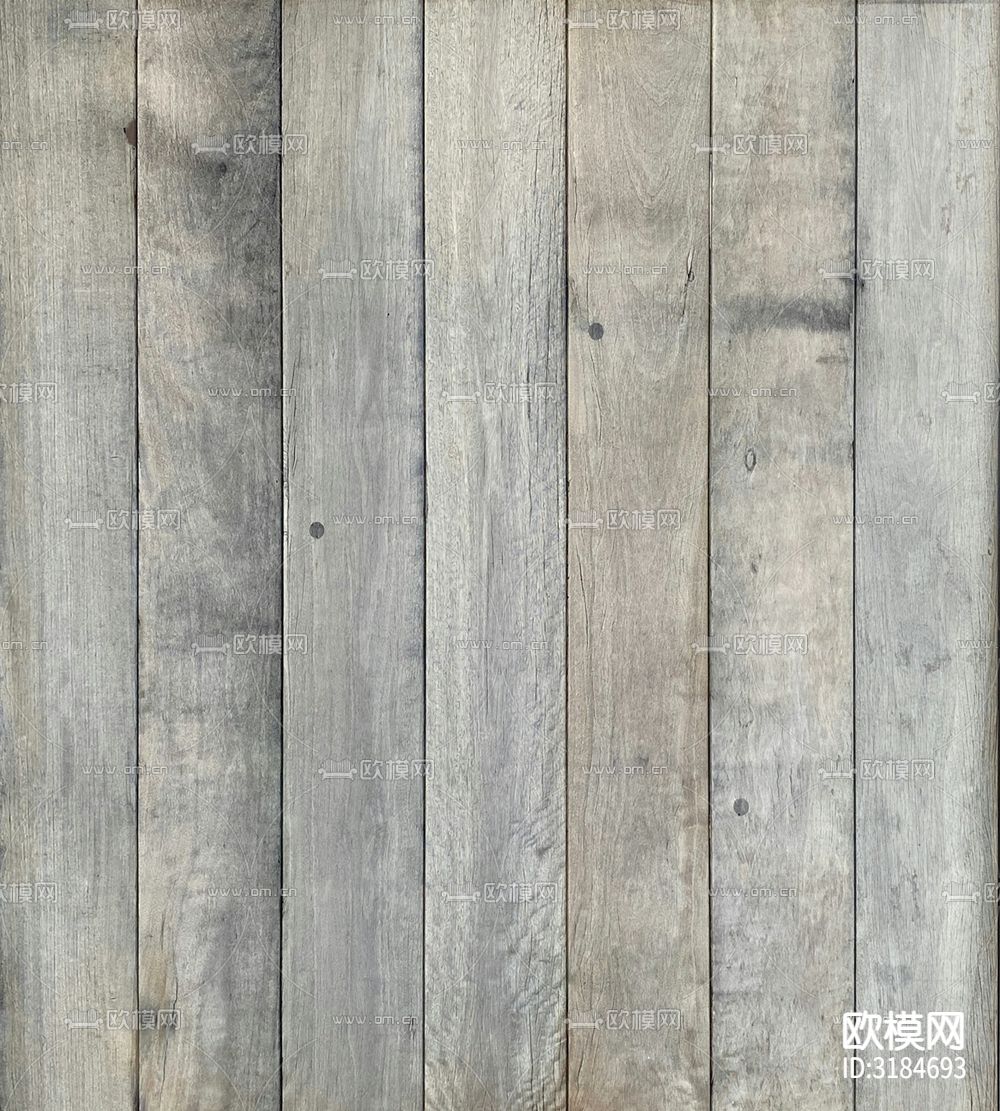户外灰色防腐木铺装木条 木纹贴图下载（渲染图4）