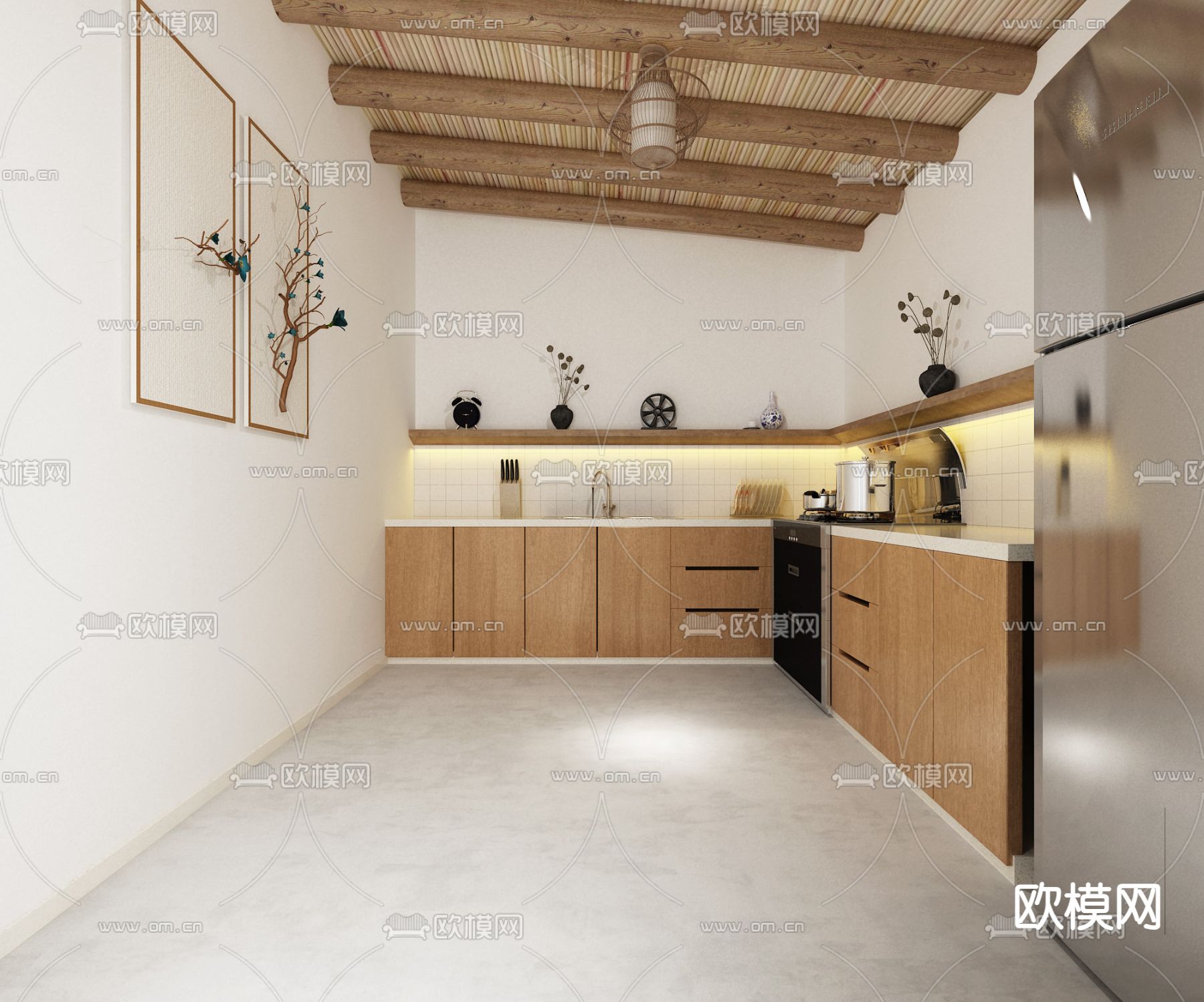 酒店民宿 客厅3d模型下载（渲染图4）