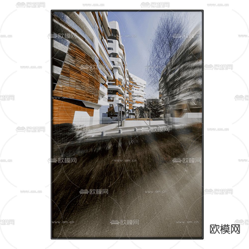 NC Design 建筑画 装饰画 艺术画3d模型下载