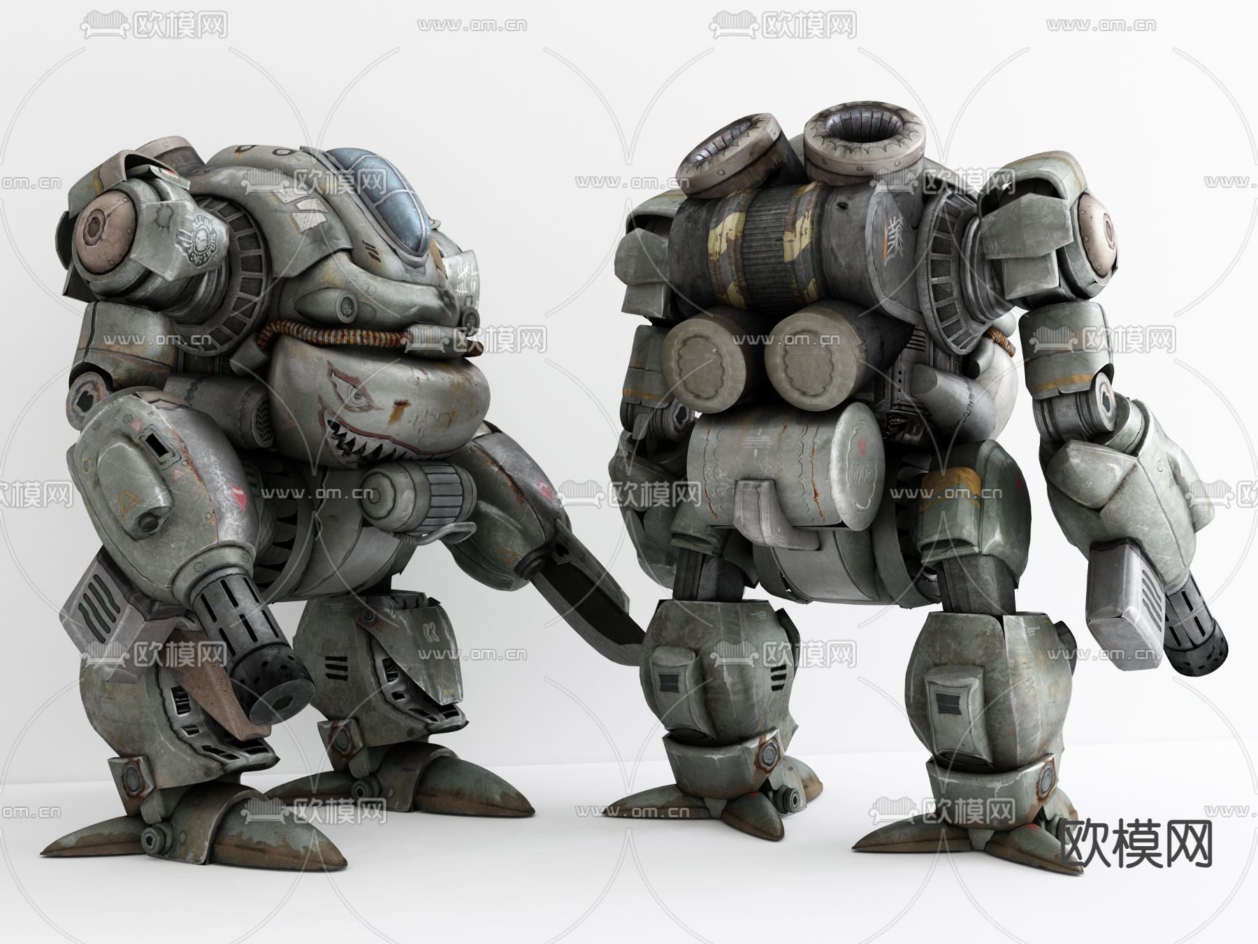 机甲潮玩 虚拟人物 机器人3d模型下载
