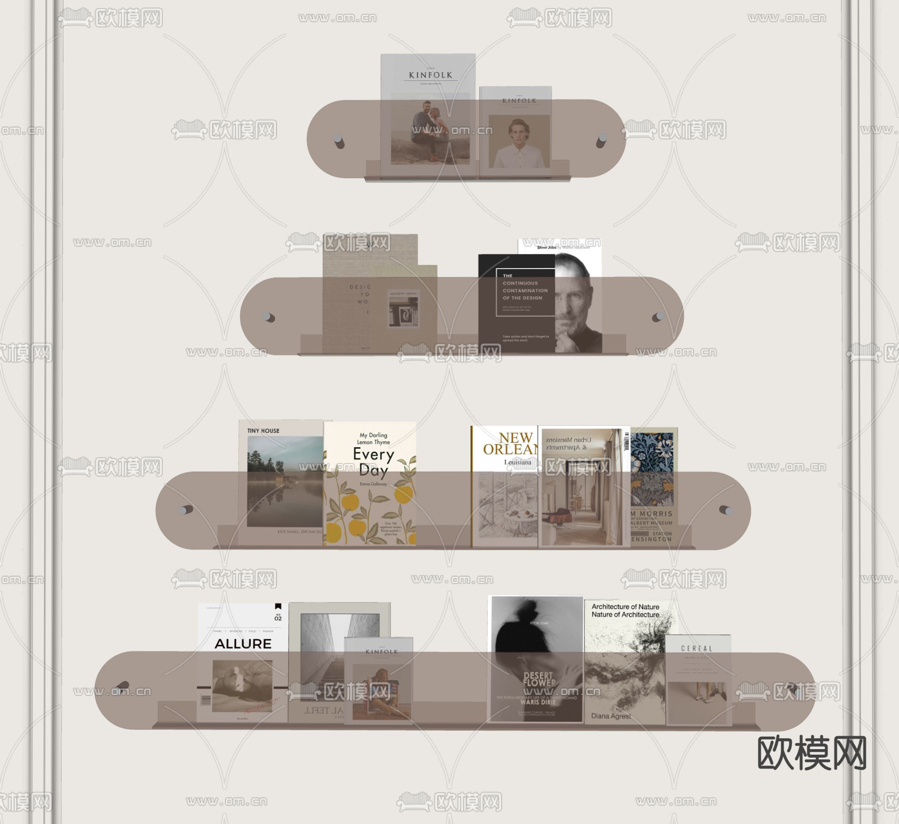 装饰书架su模型下载（渲染图1）