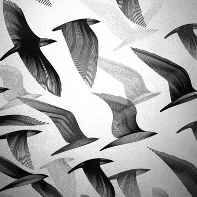  黑白装饰画贴图 