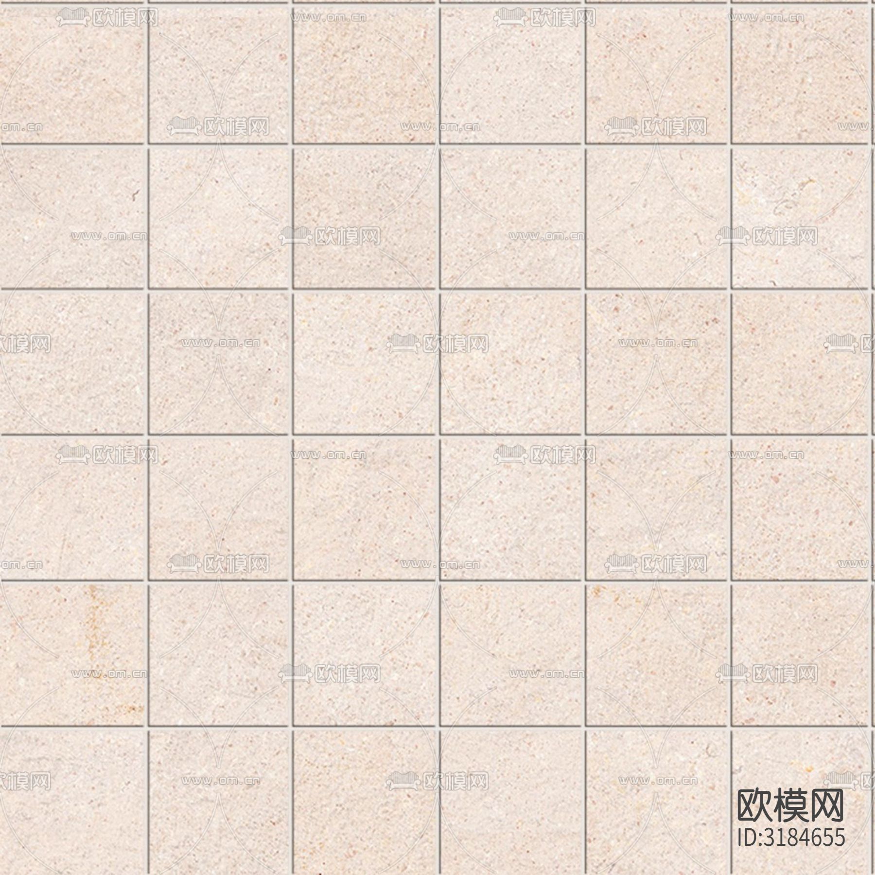 马赛克瓷砖 墙面拼贴贴图下载（渲染图3）