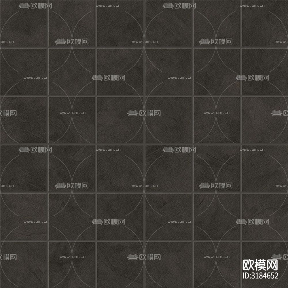 灰色马赛克瓷砖 墙面拼贴下载（渲染图2）