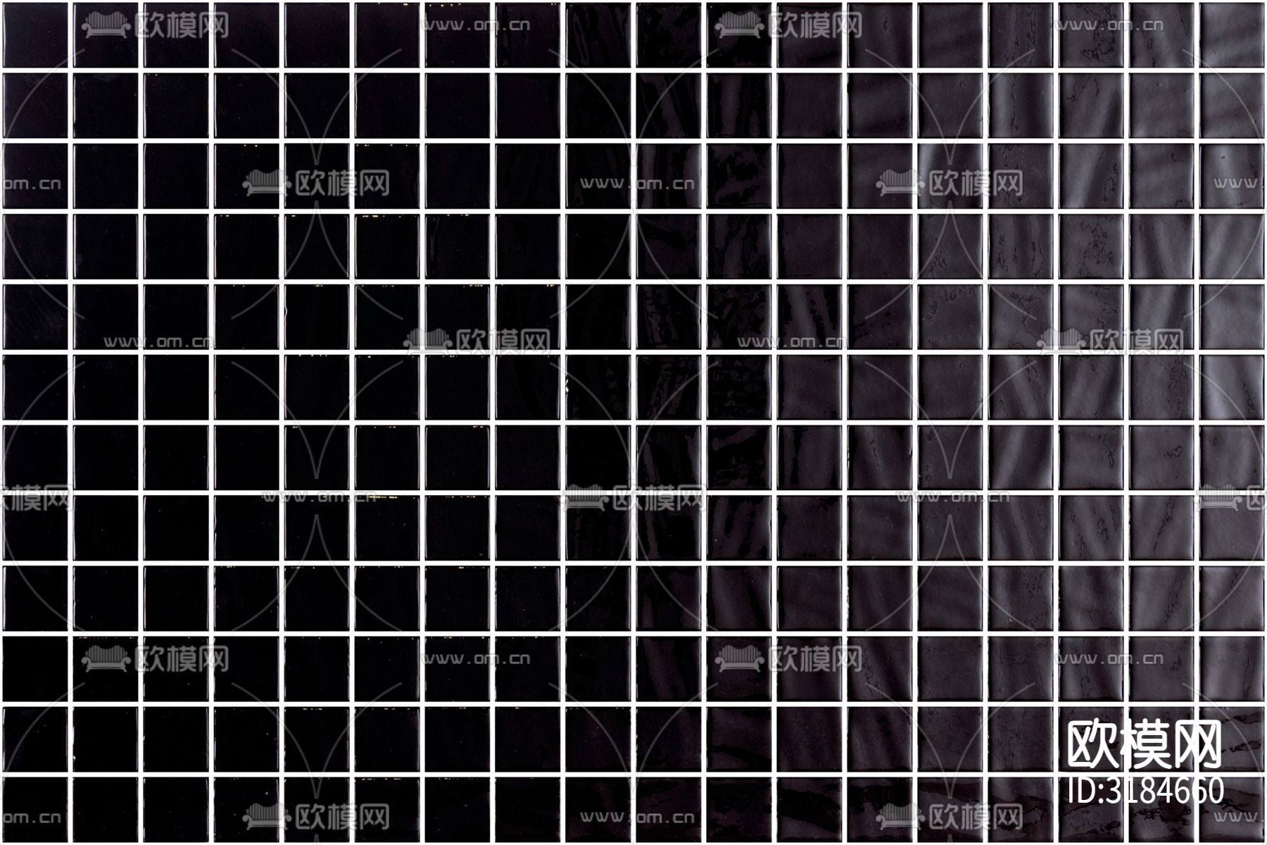 黑色马赛克瓷砖贴图下载