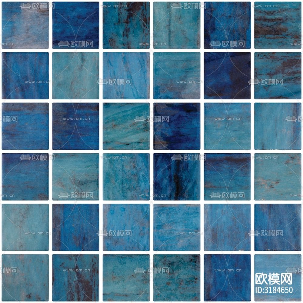 马赛克炫彩泳池 马赛克墙面贴图下载（渲染图7）