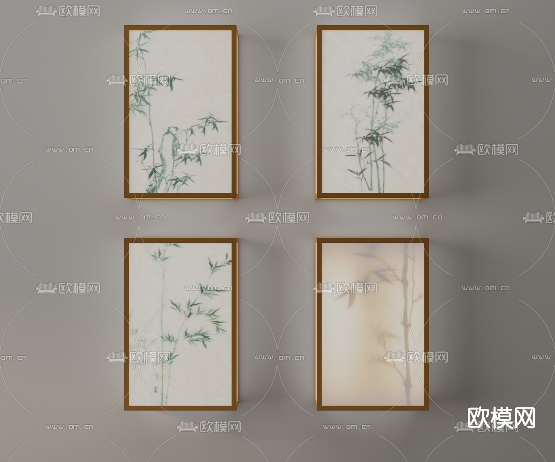 新中式壁灯 装饰灯3d模型下载