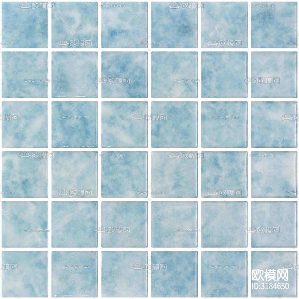 马赛克炫彩泳池 马赛克墙面贴图下载（渲染图8）