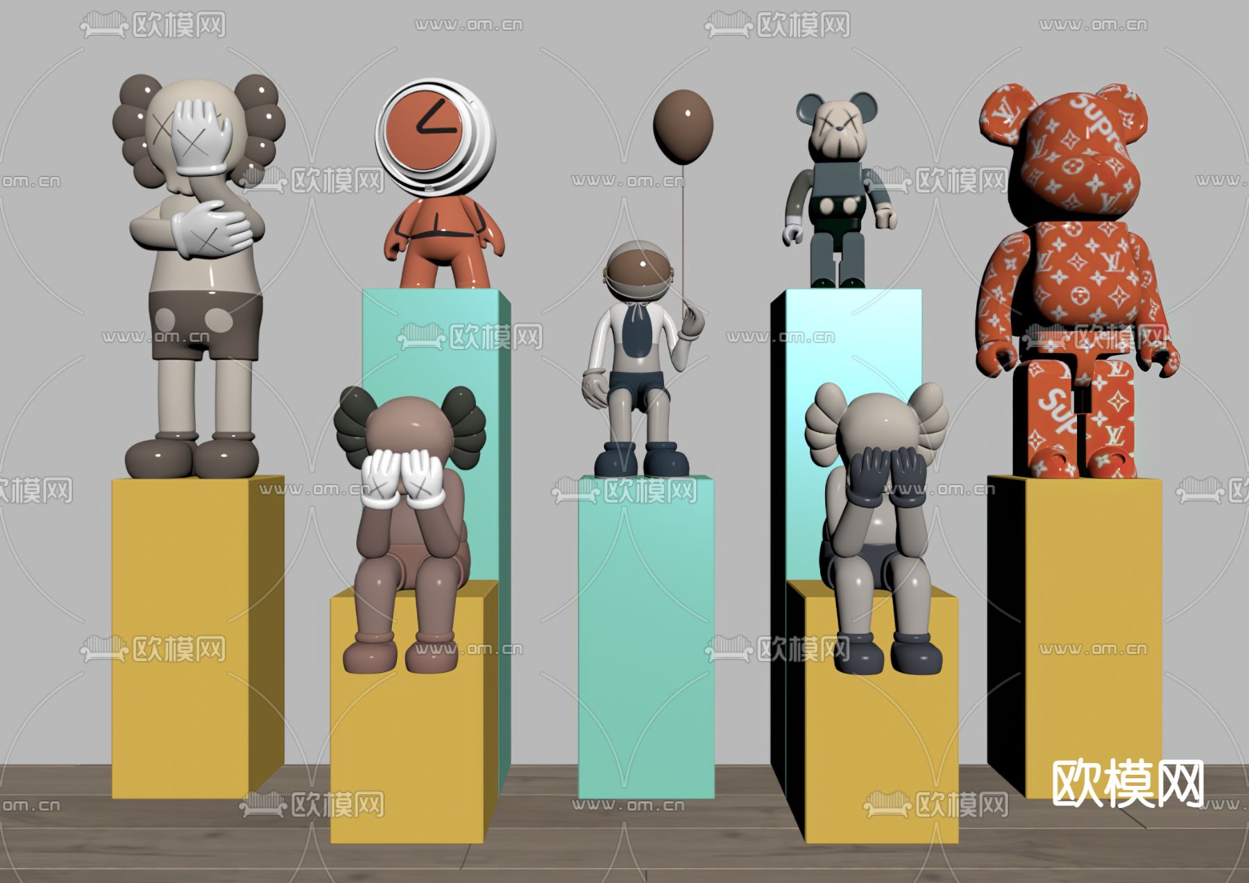 公仔 潮玩 KWASsu模型下载（渲染图1）