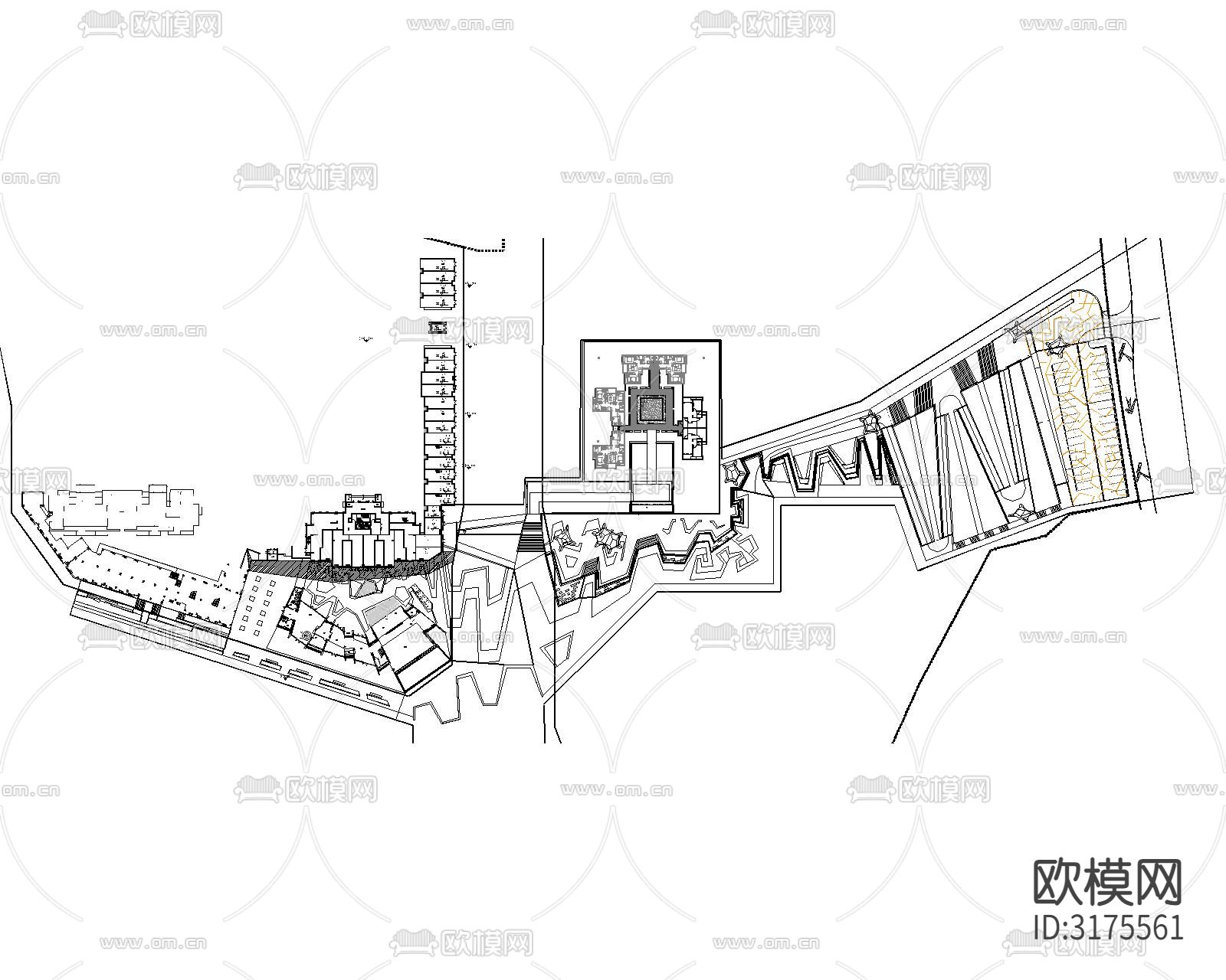 凤鸣山金色小品装置公园下载（渲染图5）