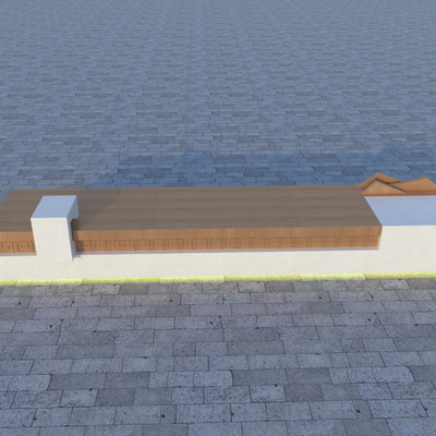  景观座椅 休闲椅 公共座椅su模型 