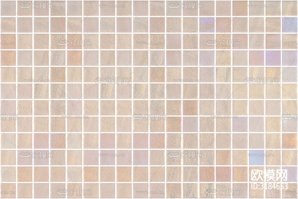 黄色马赛克瓷砖贴图下载（渲染图1）