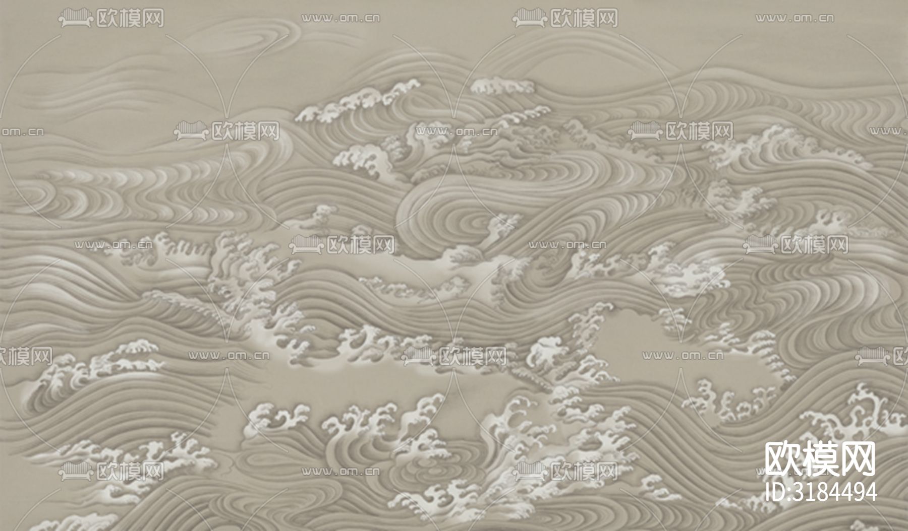 日式水浪背景壁纸壁布背景画壁纸贴图下载