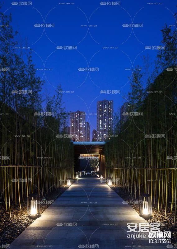 凤鸣山金色小品装置公园下载（渲染图9）