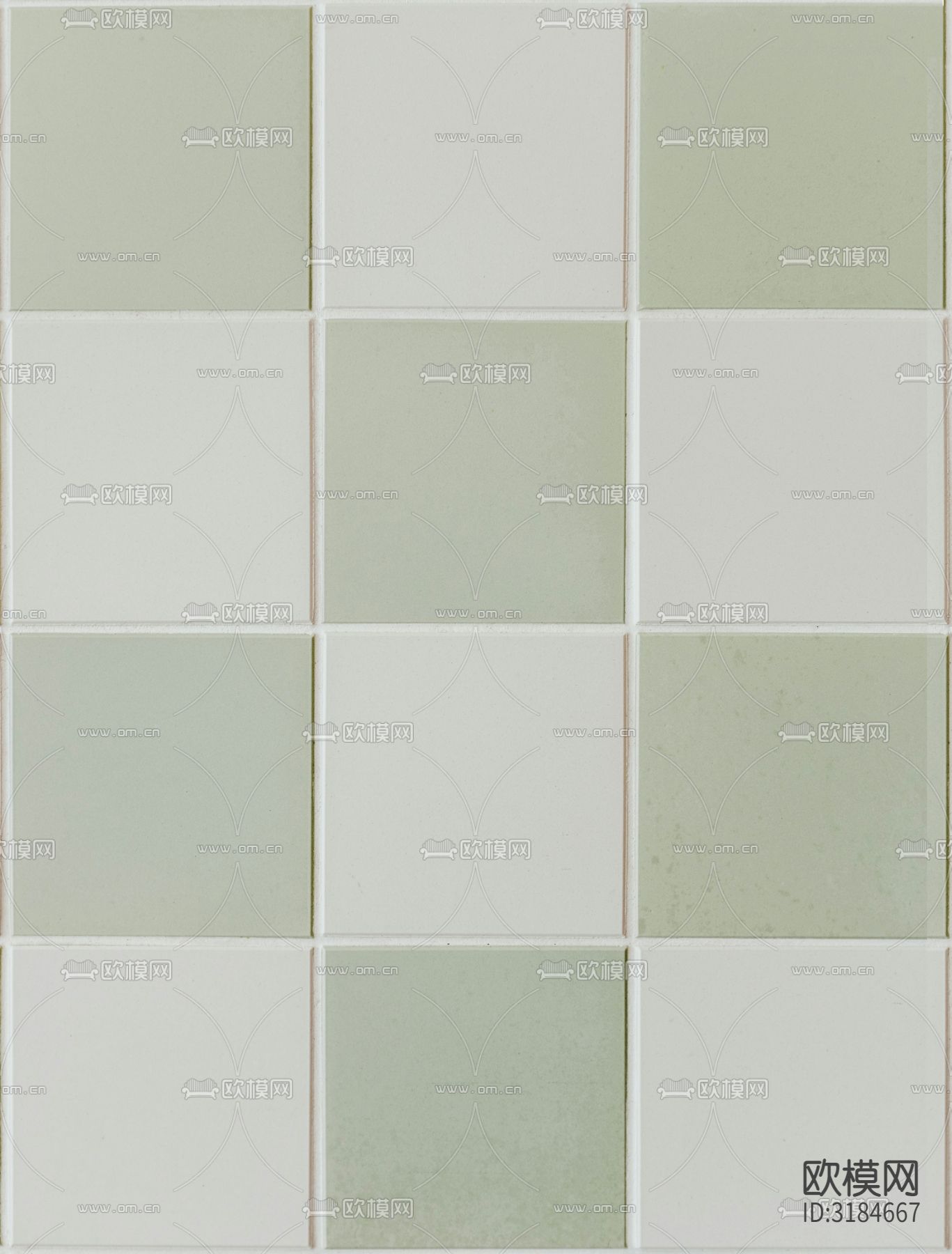 白绿瓷砖 马赛克瓷砖贴图下载