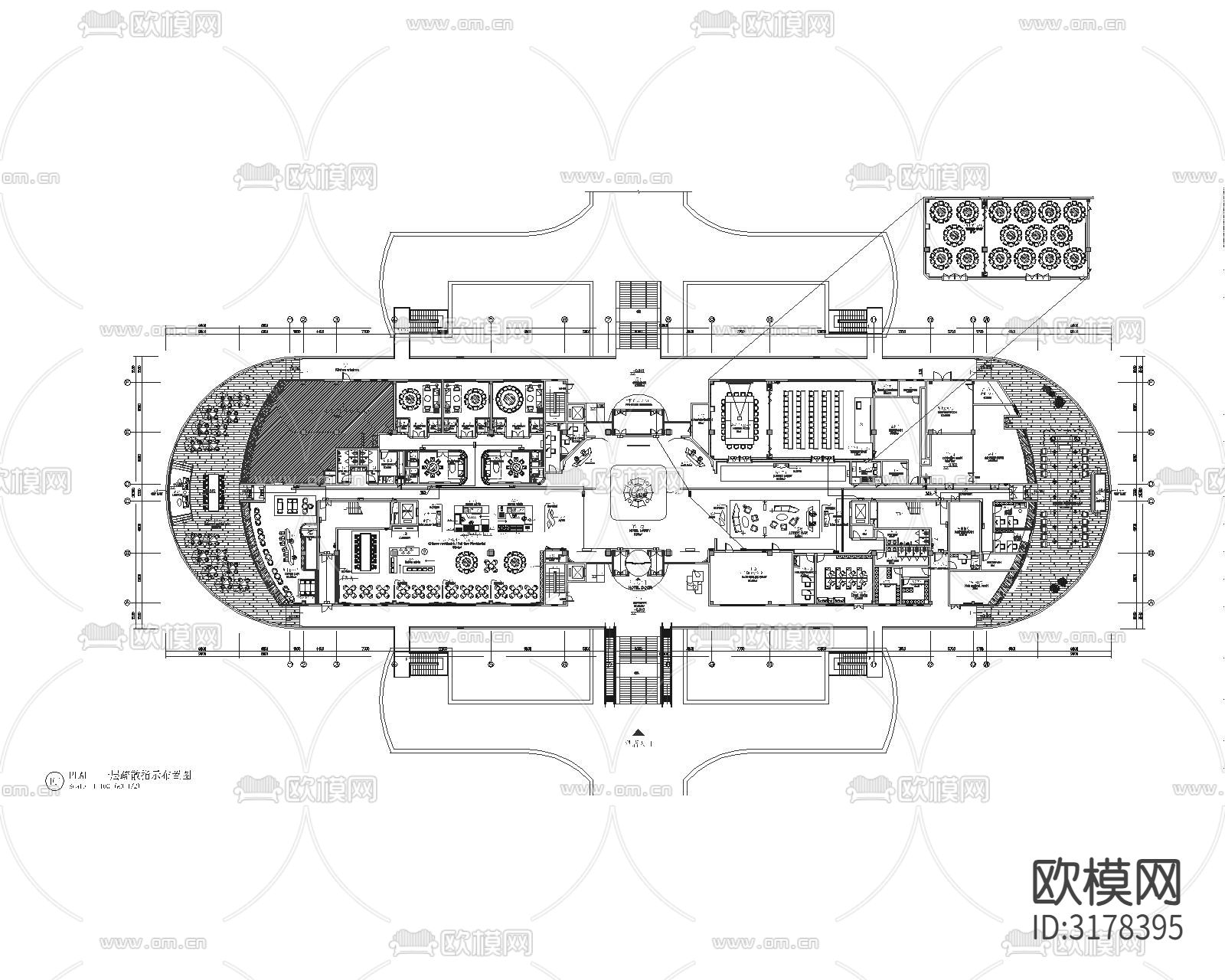 某酒店电气图 给排水图下载（渲染图4）