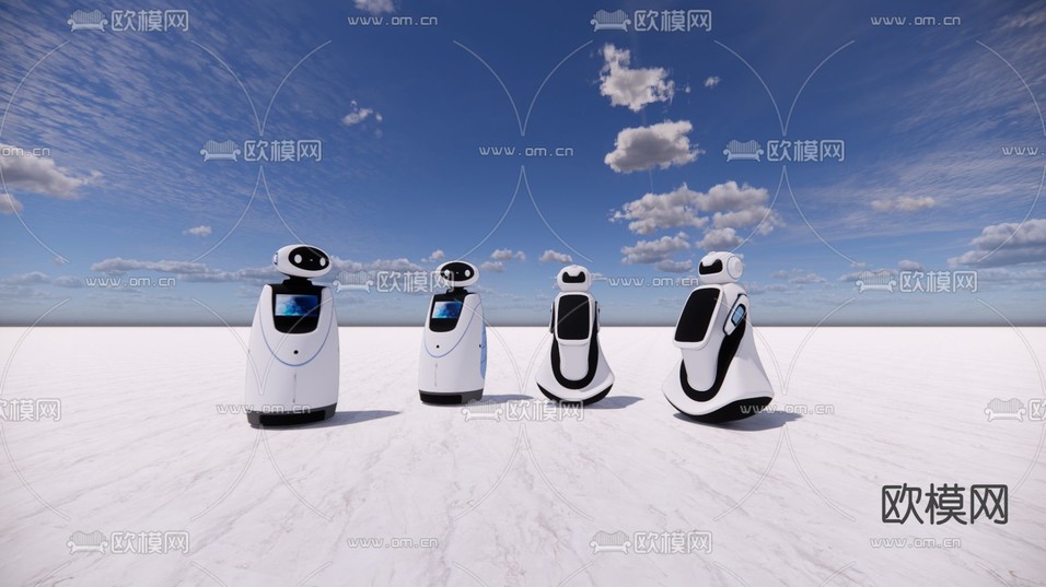 科技智能 机器人su模型下载(渲染图2)
