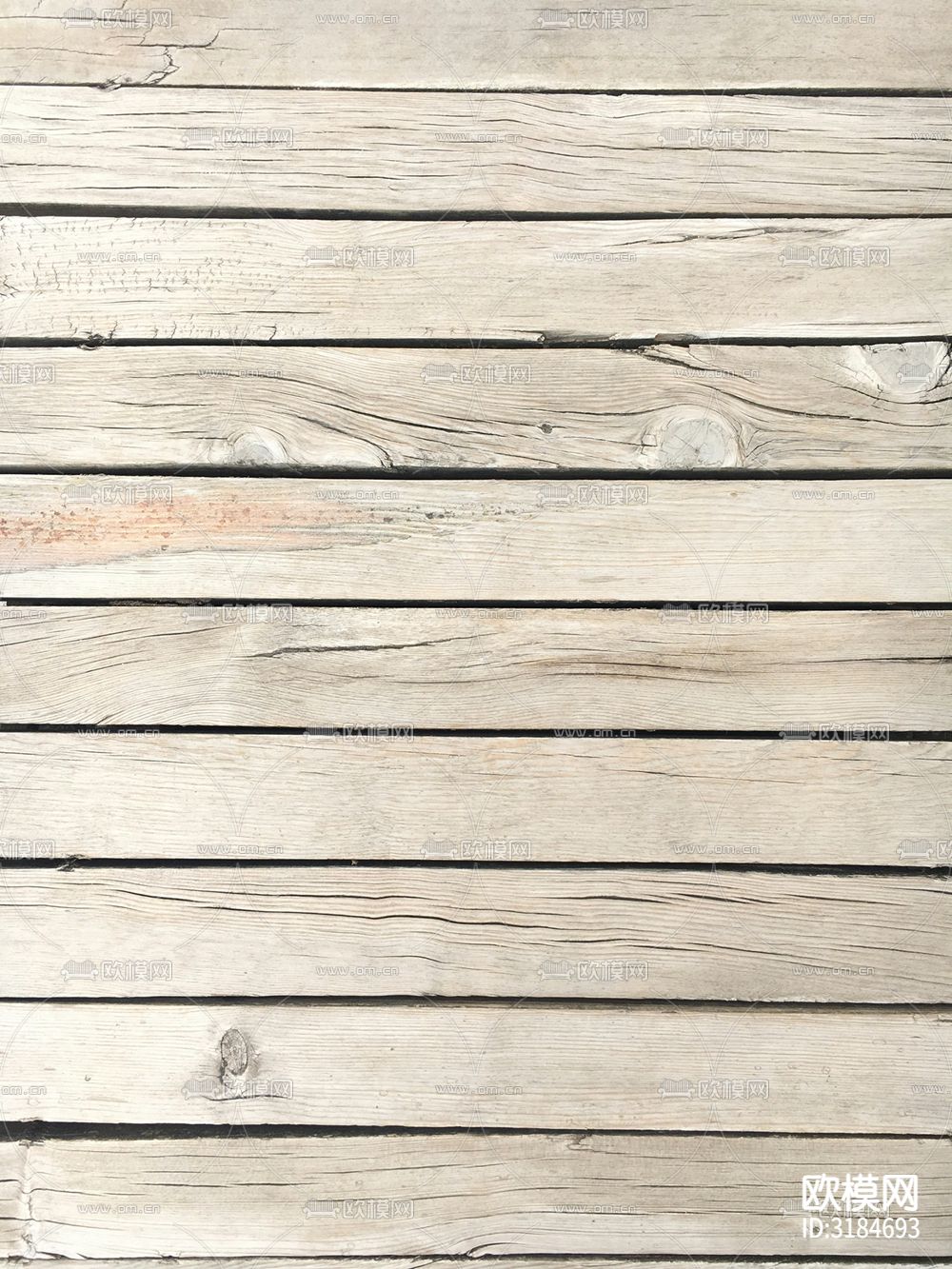 户外灰色防腐木铺装木条 木纹贴图下载（渲染图3）