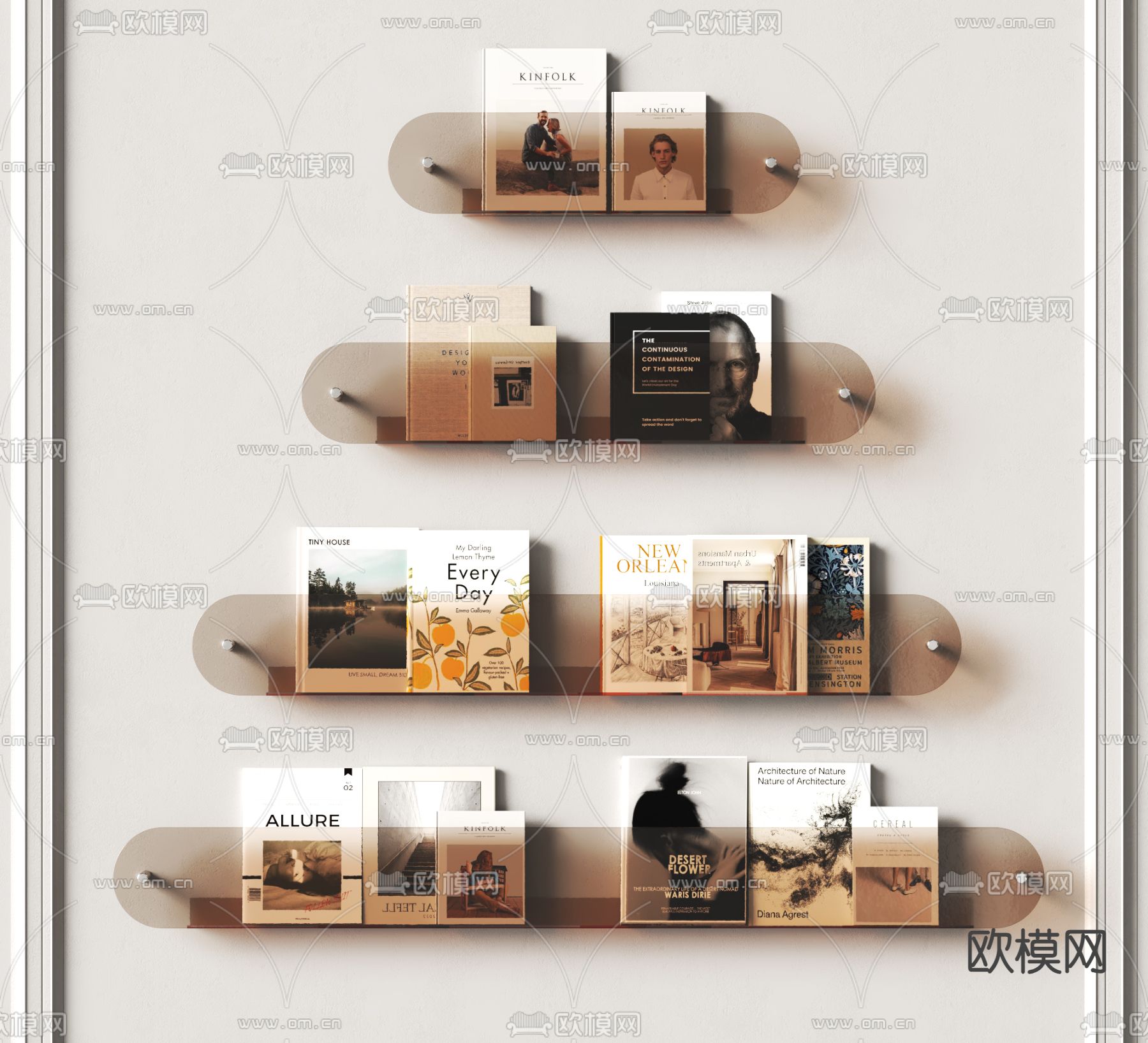 装饰书架su模型下载（渲染图2）